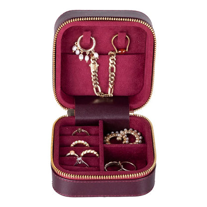 Amanda Medium Leather Jewelry Box