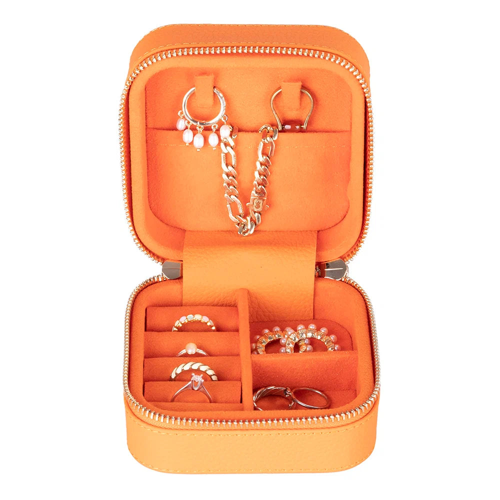 Amanda Leather Jewelry Box, Medium