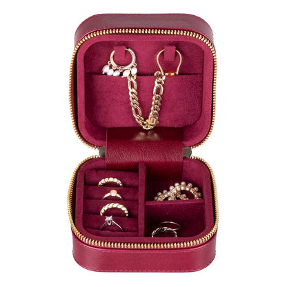 Amanda Medium Leather Jewelry Box