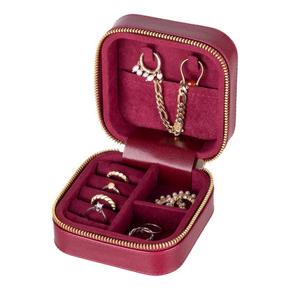 Amanda Medium Leather Jewelry Box
