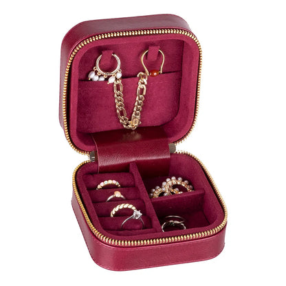 Amanda Medium Leather Jewelry Box