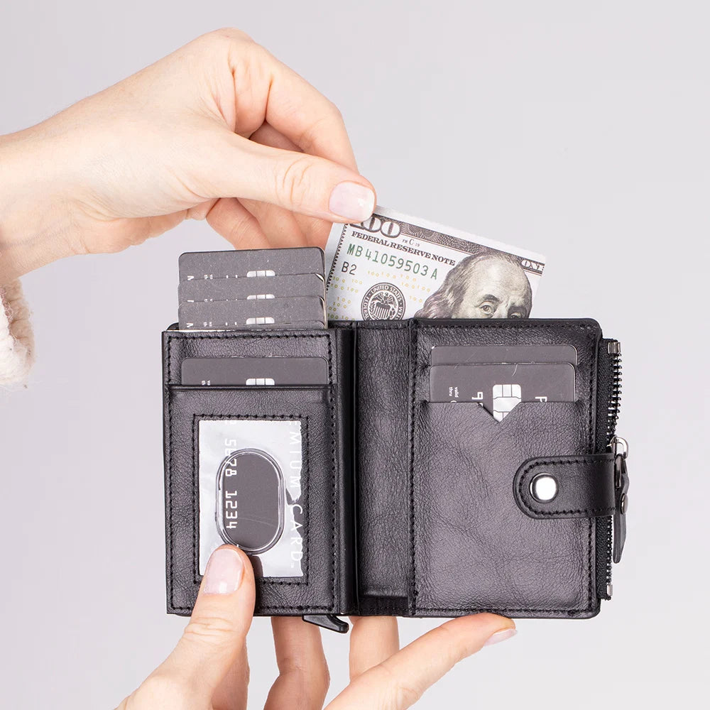 Rodos Pop-up Leather Card Holder