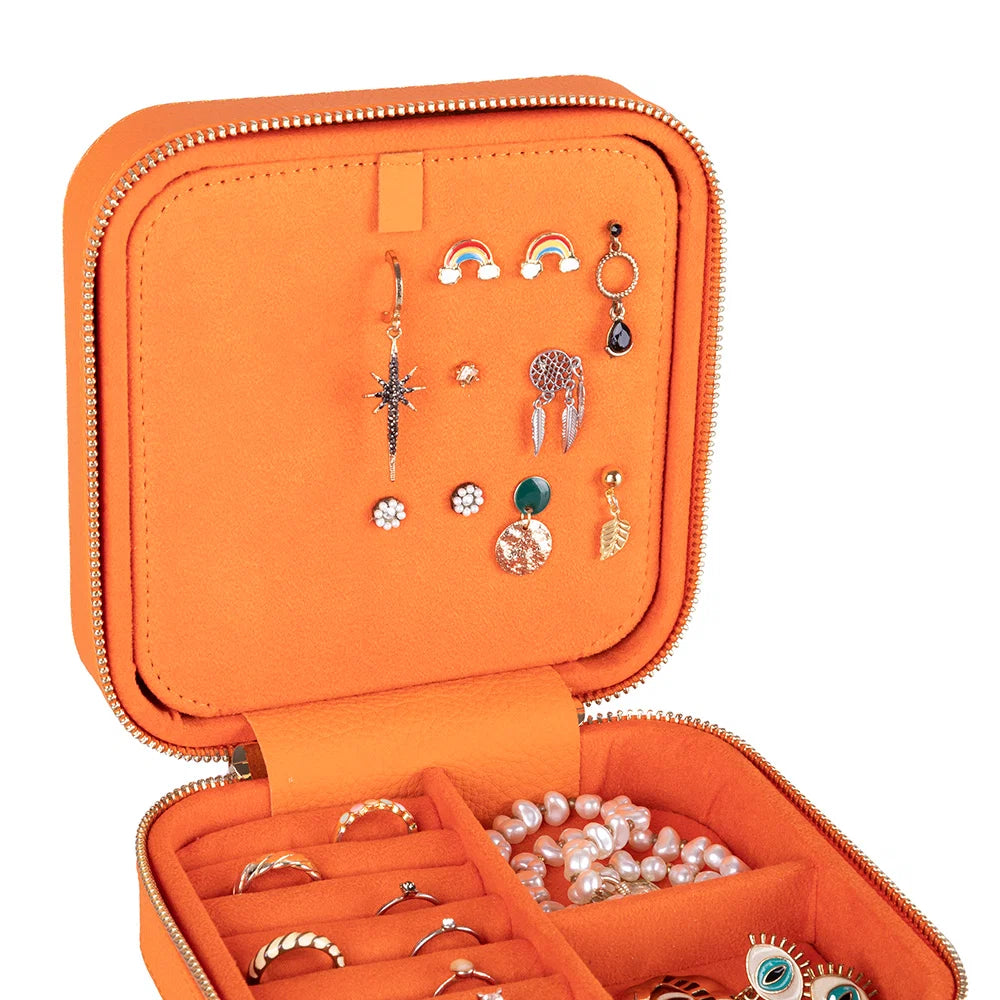 Amanda Leather Jewelry Box, Large