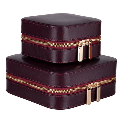 Amanda Medium Leather Jewelry Box