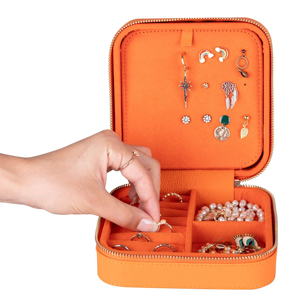 Amanda Leather Jewelry Box, Large