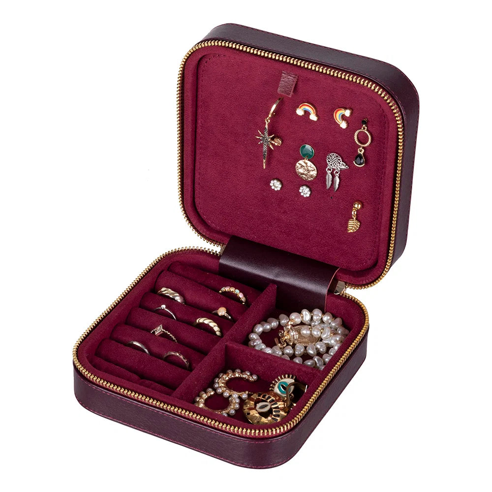 Amanda Leather Jewelry Box, Large