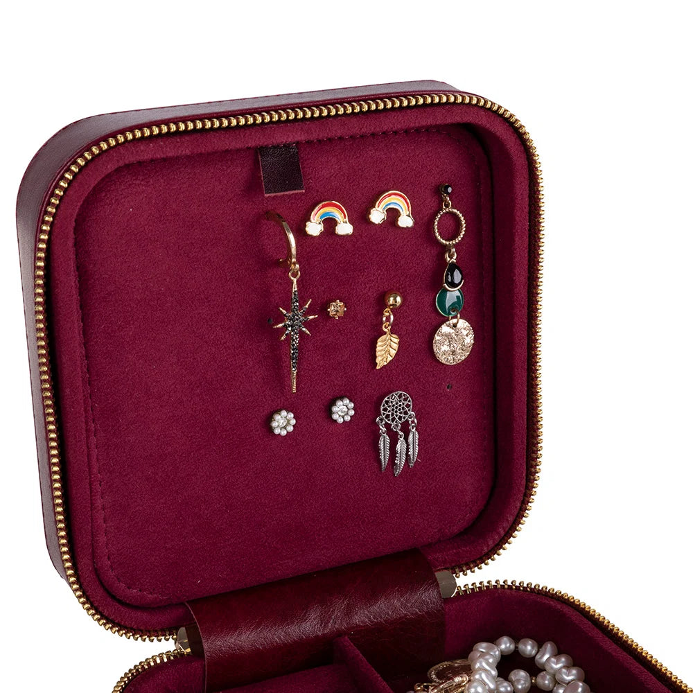 Amanda Leather Jewelry Box, Large