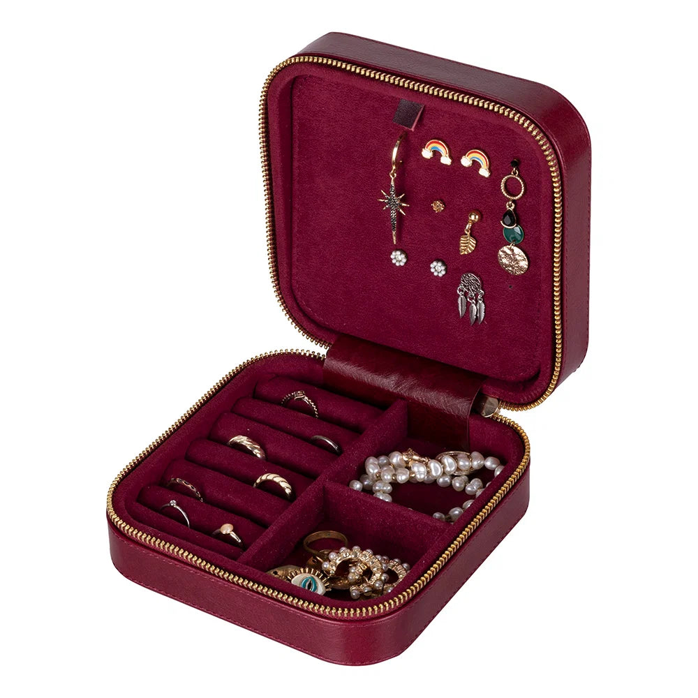 Amanda Leather Jewelry Box, Large