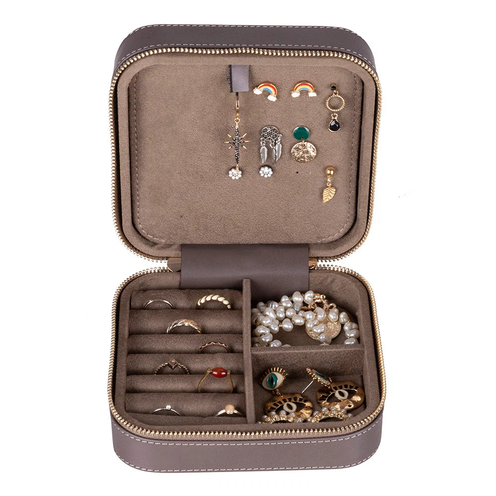 Amanda Leather Jewelry Box, Large