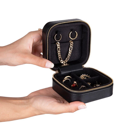 Amanda Medium Leather Jewelry Box