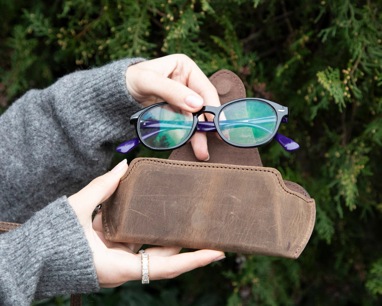 Riviera Glasses Leather Case