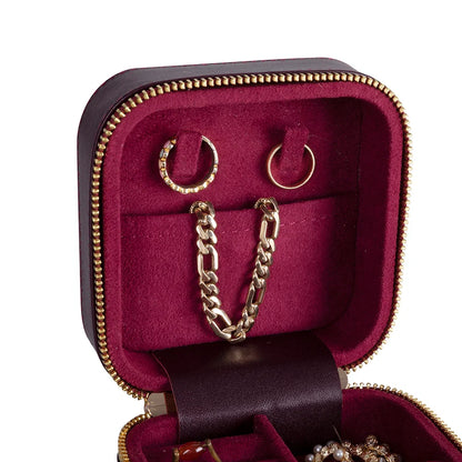Amanda Medium Leather Jewelry Box