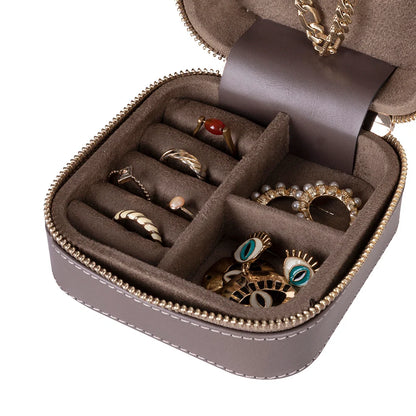 Amanda Medium Leather Jewelry Box