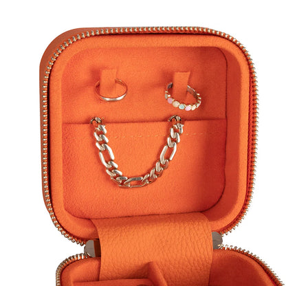 Amanda Medium Leather Jewelry Box
