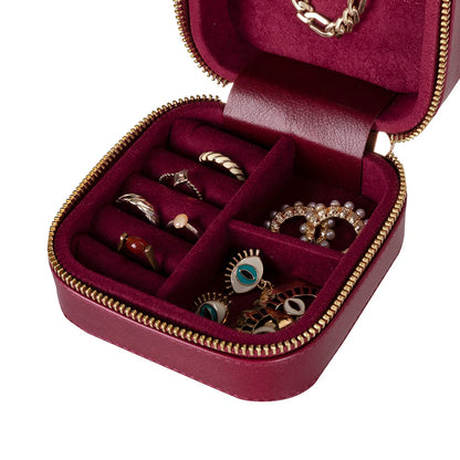 Amanda Medium Leather Jewelry Box