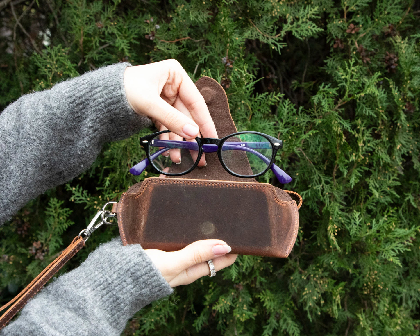 Riviera Glasses Leather Case