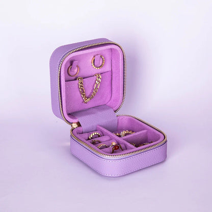 Amanda Medium Leather Jewelry Box
