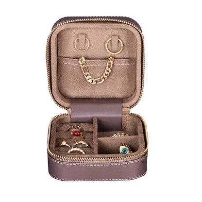 Amanda Medium Leather Jewelry Box