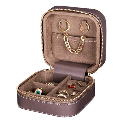 Amanda Medium Leather Jewelry Box