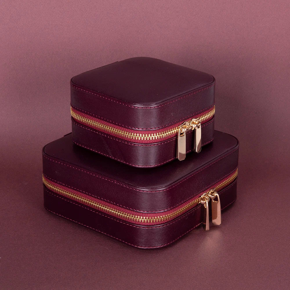 Amanda Leather Jewelry Box, Medium