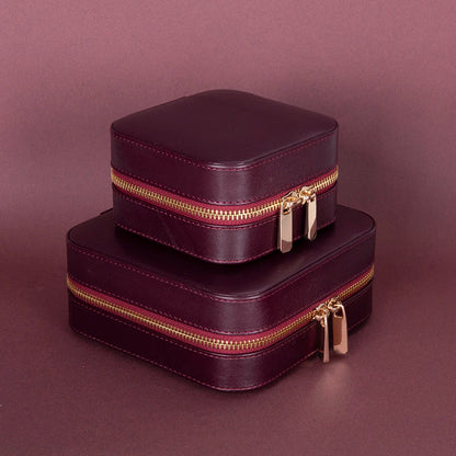 Amanda Medium Leather Jewelry Box