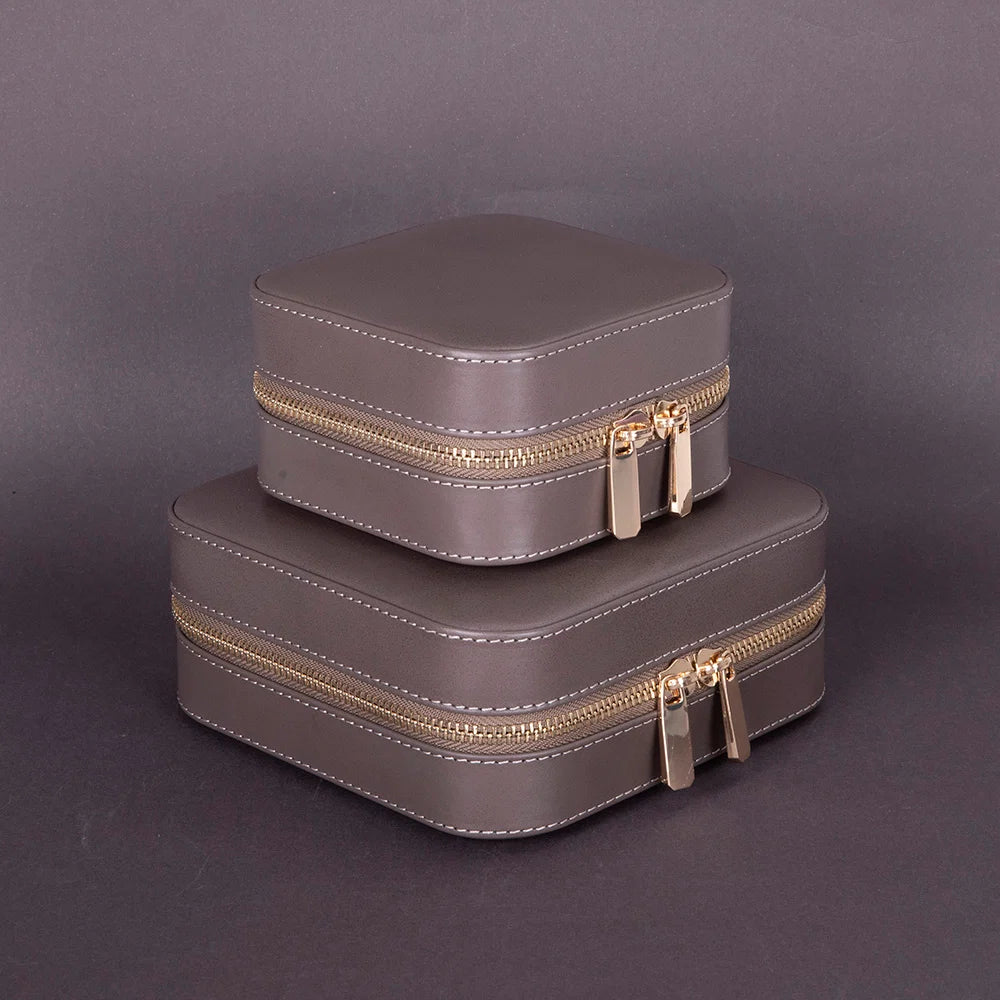 Amanda Leather Jewelry Box, Medium