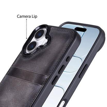 Flex Cover iPhone 17 Leather Card Holder Case