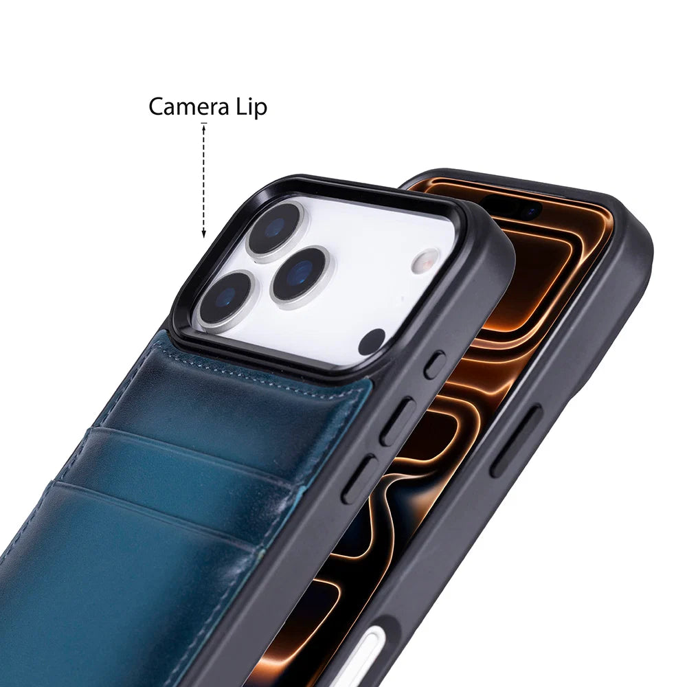 Flex Cover Leather iPhone 17 Pro Max Case with Card Holder