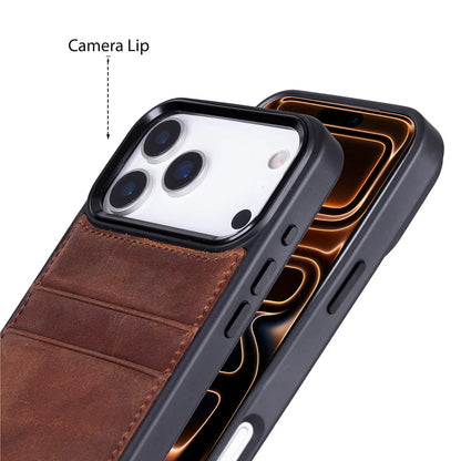 Flex Cover iPhone 17 Pro Leather Card Holder Case
