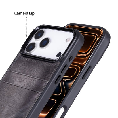 Flex Cover iPhone 17 Pro Leather Card Holder Case