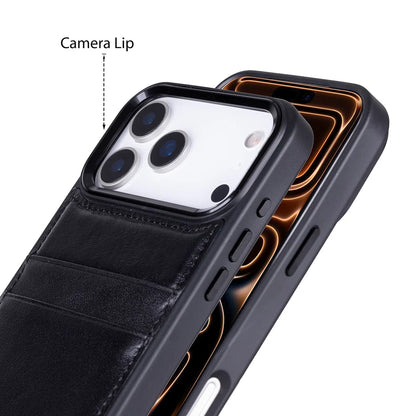 Flex Cover iPhone 17 Pro Leather Card Holder Case