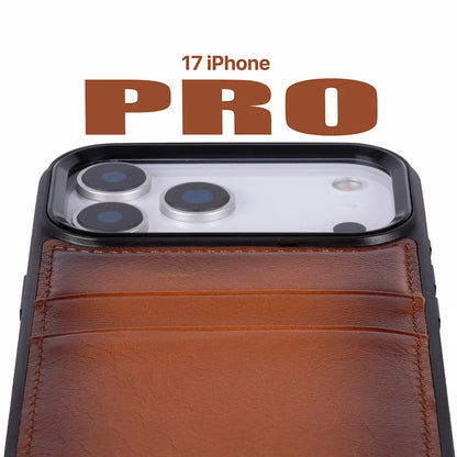 Flex Cover iPhone 17 Pro Leather Card Holder Case