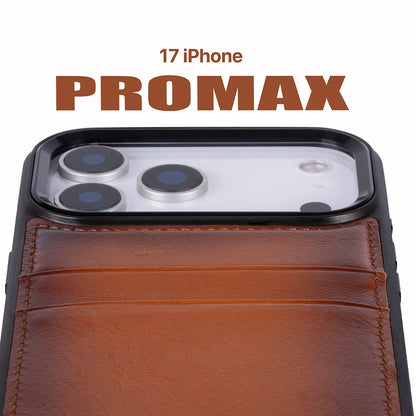 Flex Cover iPhone 17 Pro Max Leather Card Holder Case