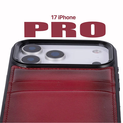 Flex Cover iPhone 17 Pro Leather Card Holder Case