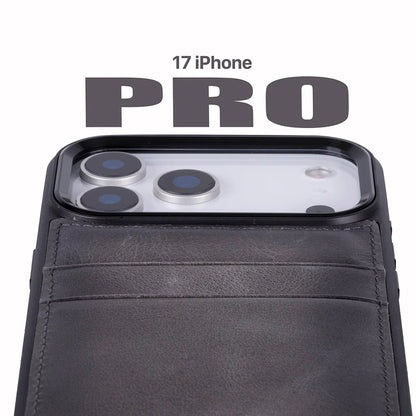 Flex Cover iPhone 17 Pro Leather Card Holder Case