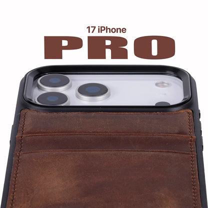 Flex Cover iPhone 17 Pro Leather Card Holder Case