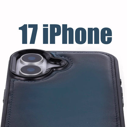 Magic iPhone 17 Detachable Leather Wallet Case – Core Palette