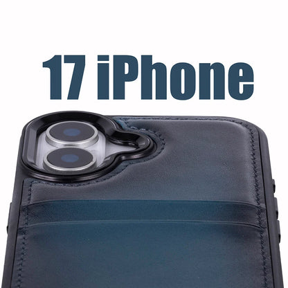 Flex Cover iPhone 17 Leather Card Holder Case