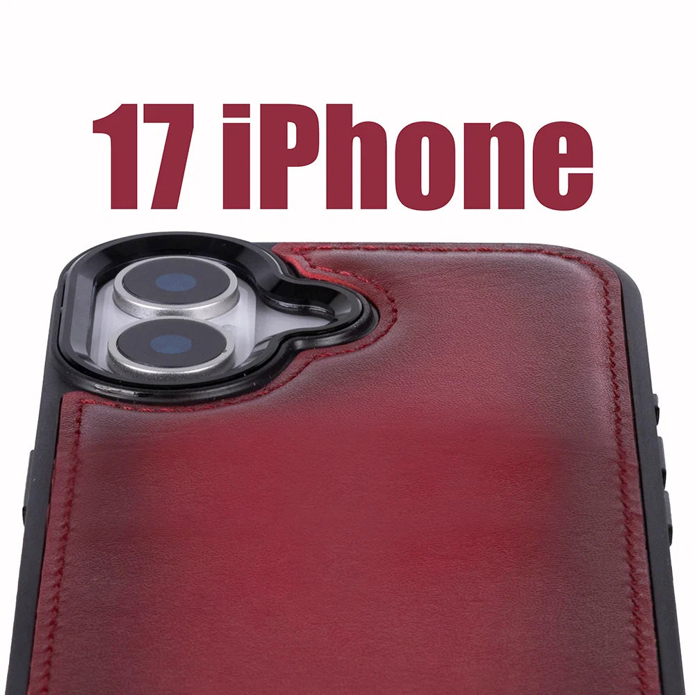Magic iPhone 17 Detachable Leather Wallet Case