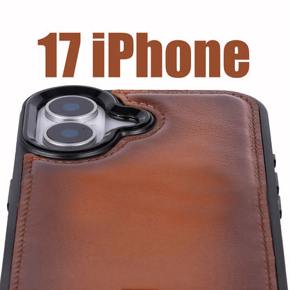 Magic iPhone 17 Detachable Leather Wallet Case – Core Palette