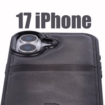Flex Cover iPhone 17 Leather Card Holder Case