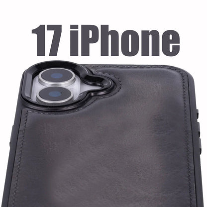 Magic iPhone 17 Detachable Leather Wallet Case – Core Palette