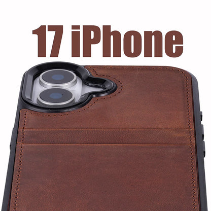 Flex Cover iPhone 17 Leather Card Holder Case