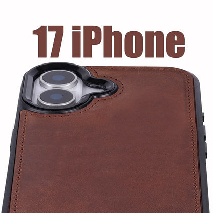 Magic iPhone 17 Detachable Leather Wallet Case – Core Palette