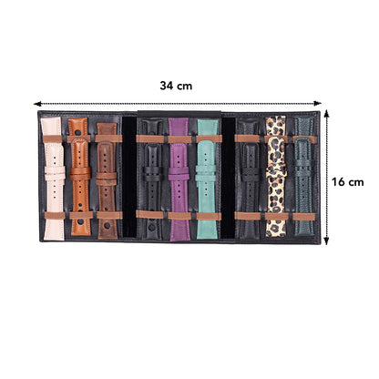 Triple Leather Watch Band Organizer