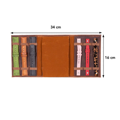 Triple Leather Watch Band Organizer