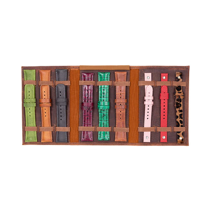 Triple Leather Watch Band Organizer