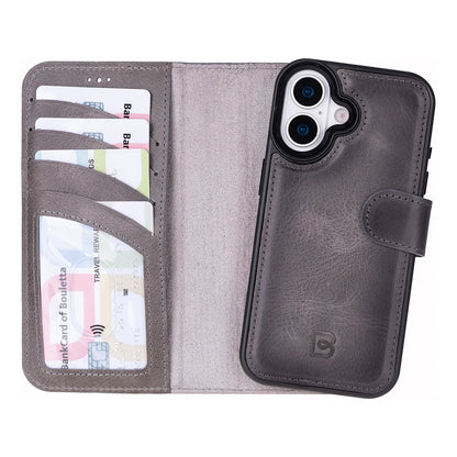 Magic iPhone 17 Detachable Leather Wallet Case – Core Palette