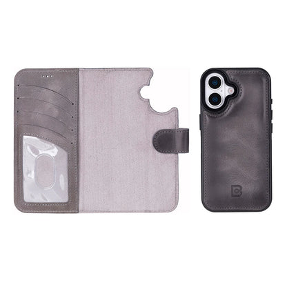 Magic iPhone 17 Detachable Leather Wallet Case – Core Palette