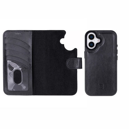 Magic iPhone 17 Detachable Leather Wallet Case – Core Palette